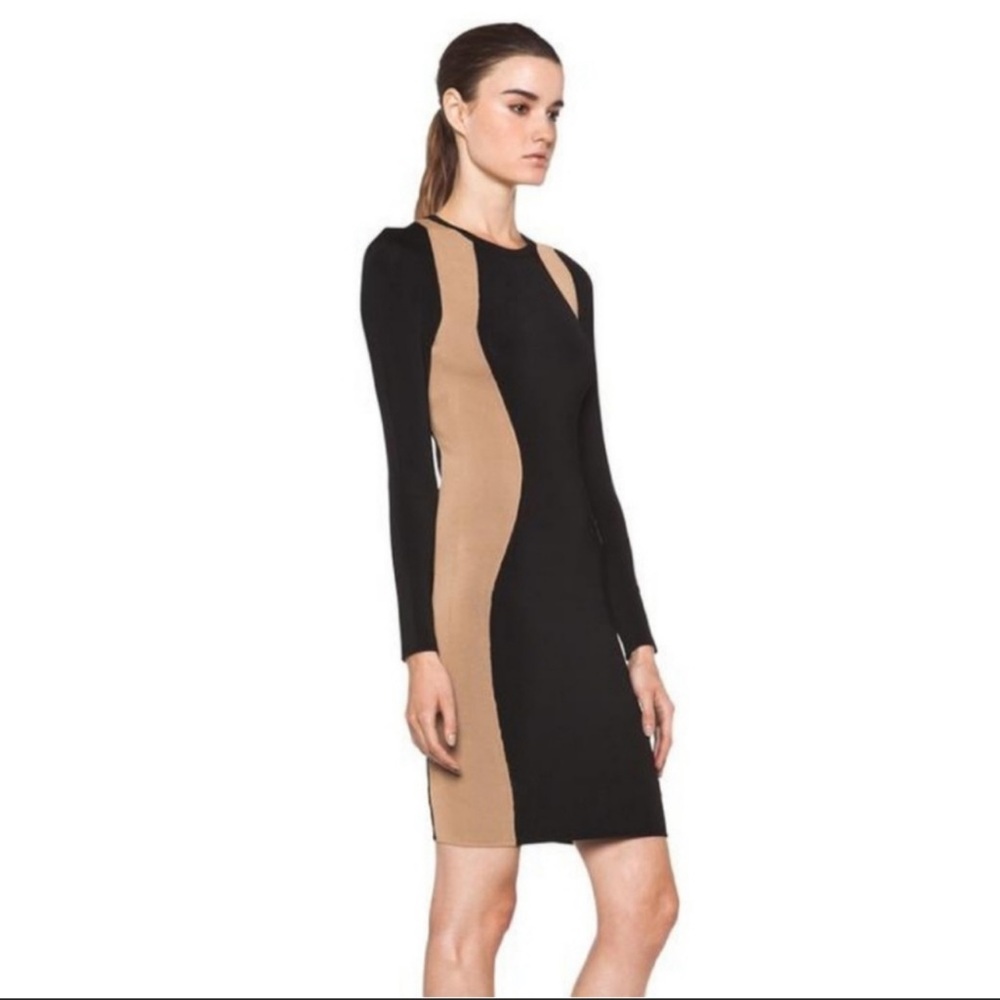 A.L.C. Bandage long sleeve illusion dress “ Cullen